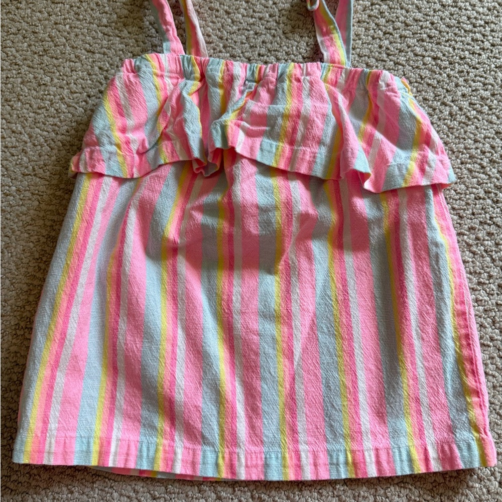 Girls Carter's Pink and Yellow Striped Camisole